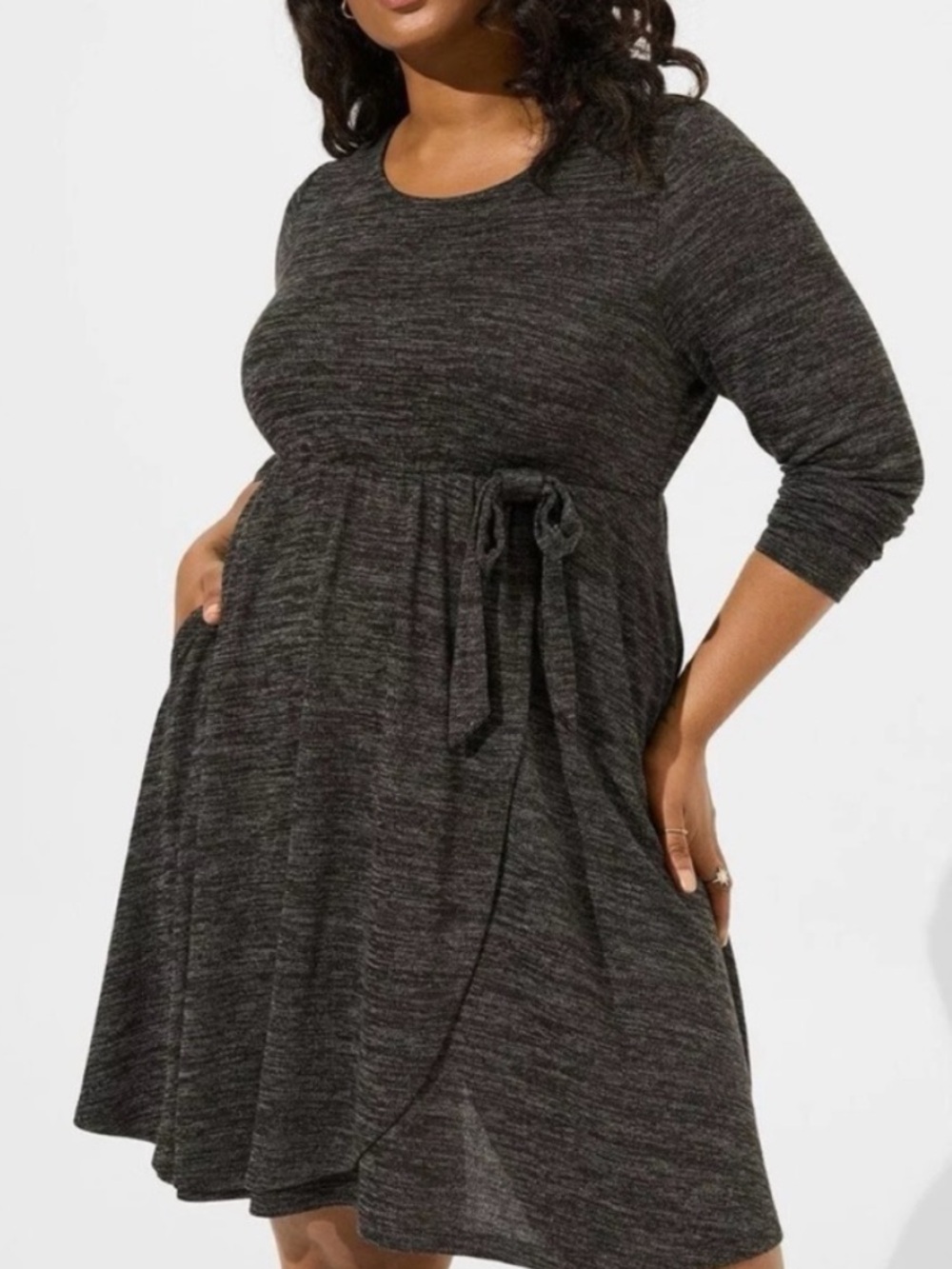 Torrid Super Soft Faux-Wrap Dress size torrid 00 large nwt